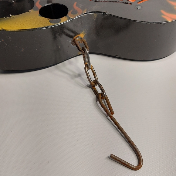 Harley Davidson Vintage Handmade Guitar Metal Wall Decor - Picture 8 of 10